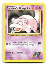 Sabrina's Slowpoke 095/132 Gym Heroes Unlimited 2000 WOTC Pokemon Card LP