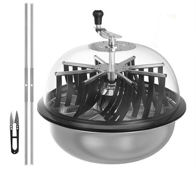 iPower 19 inch Bud Leaf Bowl Trimmer, Twisted Spin Cut with Clear Visibility Dom