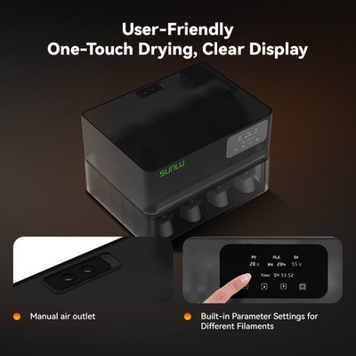 SUNLU AMS Heater,70℃ Max Temp,Compatible with Bambu Lab AMS,For