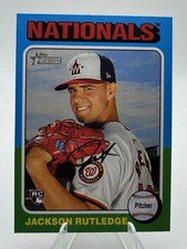 Jackson Rutledge 2024 Topps Heritage High Number RC #660 Washington Nationals ⚾️