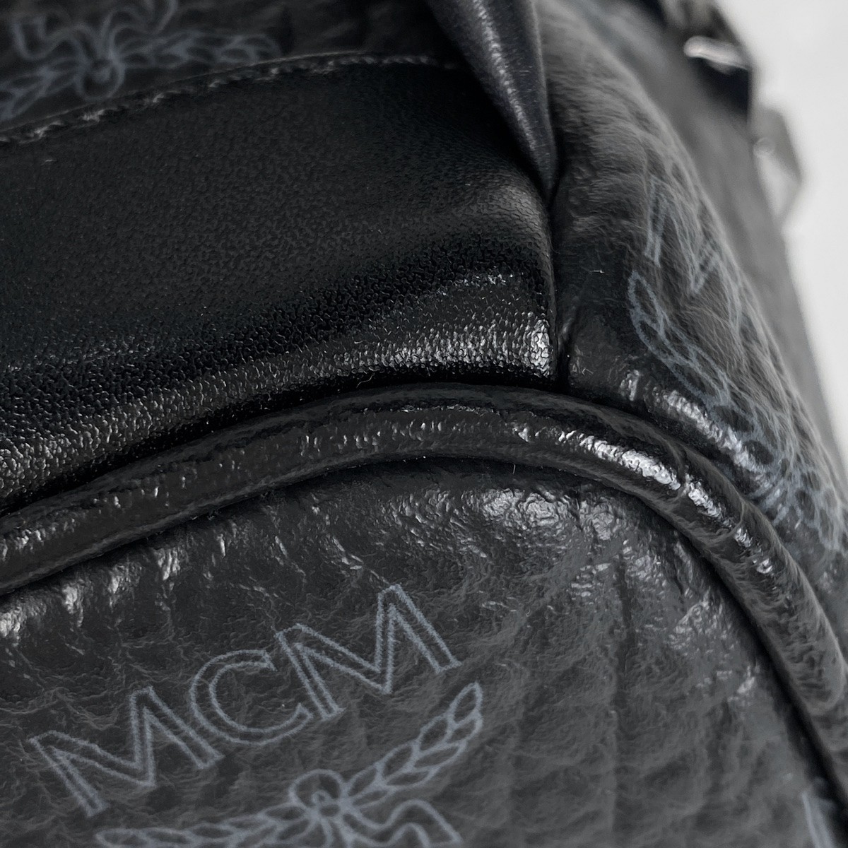 MCM Logogram Backpack Studded Visetos Backpack/Da… - image 4