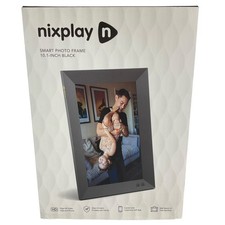 Nixplay 10.1” Smart Photo Frame Black HD Alexa Google Videos & Photos New $139
