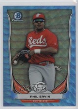 2014 Bowman Draft Top Prospects Chrome Blue Wave Refractor Phil Ervin 0e3