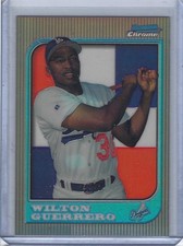 1997 Bowman Chrome Wilton Guerrero International Refractor Rookie RC #129 