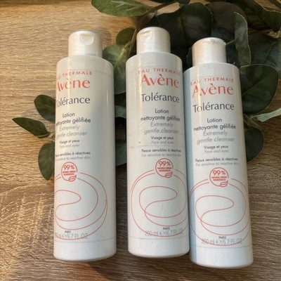 LOT OF 3 Avene Tolerance Extremely Gentle Cleanser, No-Rinse Cleansing Gel 6.7oz