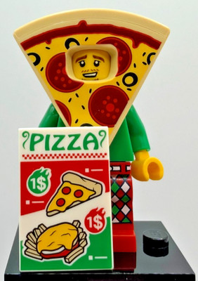 LEGO (71025) CMF Series 19 Pizza Costume Guy Minifigure col19-10 Complete New