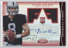 2013 Certified Freshman Fabric Mirror Red Signatures /250 Tyler Wilson Auto 06im