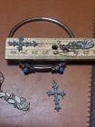 Vintage Southwestern Faux Turquoise Jewelry Lot 5 Pc Earrings Bangle Thunderbird — photo 6