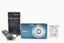   AS IS  SONY Cyber-Shot DSC-W350 Blue Digital Camera Japanese language 2833051