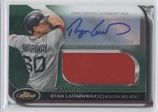 2012 Finest Jumbo Relic Rookies Green Refractor 149/199 Ryan Lavarnway Auto 0x5