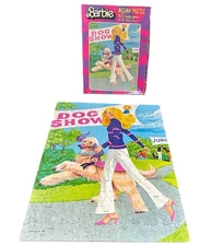 Barbie Jigsaw Puzzle Whitman 1980 #4678 Dog Show 14x18 100 Pc Complete Vintage