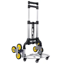 New-154 lbs.Capacity Folding Stair Climbing Hand Truck-New-sr3