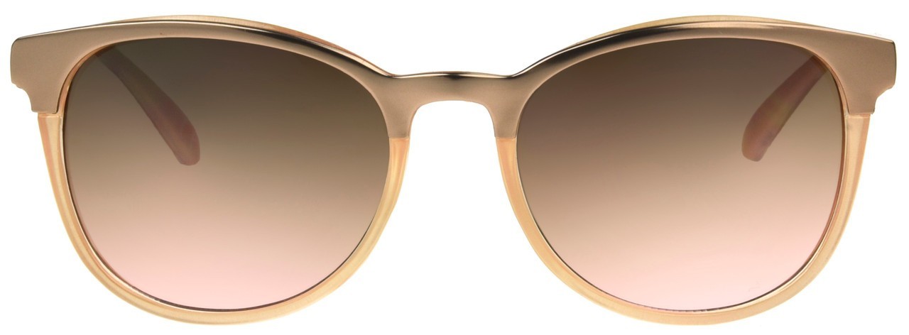 Ladies Foster Grant Tatiana Crystal Dusty Pink Round Sunglasses Maxblock UV400