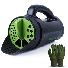 Hand Salt Spreader For Snow Grass Seed Adjustable Opening Sizes Up To 80 Oz