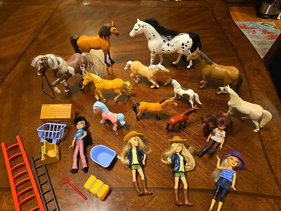 Bruder Mattel Arabian Lot 11- Horses  4 Riders Toy Figures Lot