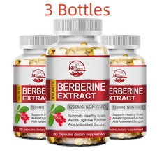3 Packs Berberine 1200mg High Abosorption - Blood Sugar,Immune,Anti-inflammatory
