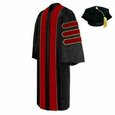 Doctor of Theology Doctoral Graduation Gown Adult Costume, Tam included