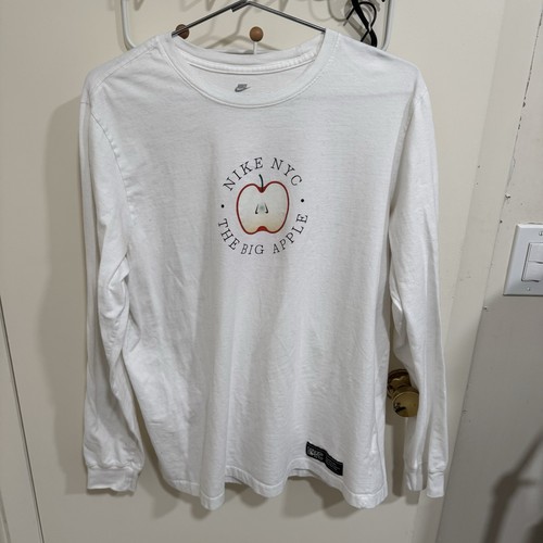 Nike New York City NYC "The Big Apple" Herren Langarmshirt rosa Größe L