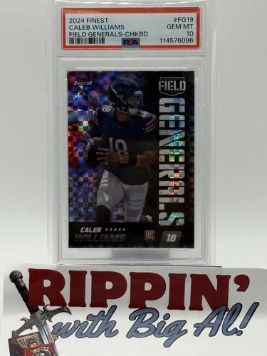 2024 Topps Finest CALEB WILLIAMS RC Field General Checkerboard Rookie PSA 10