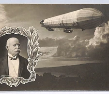 ZEPPELIN ART Postcard Used 1908 Hamburg PIONEER AVIATION {samwells-covers}WZ1