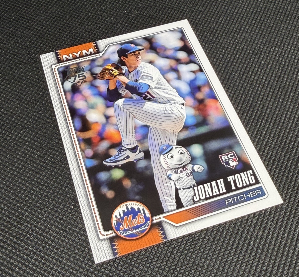 Jonah Tong Topps Series 1 Celebration Hidden Mascots SSP Mets RC 