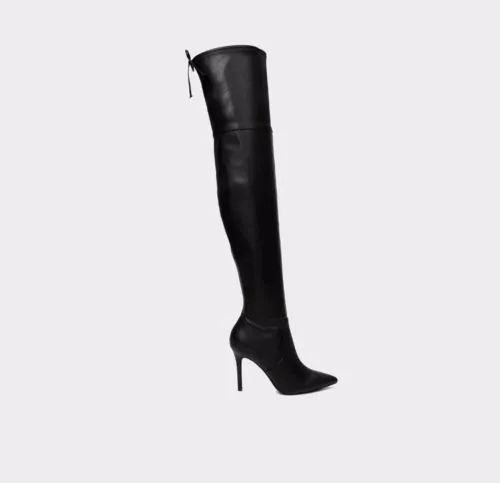 Aldo black thigh high boots sale