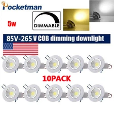 Round Dimmable LED Downlight Embedded COB LED Ceiling Light Indoor Lighting