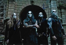 Behemoth band autographs fully signed 20x30 cm picture