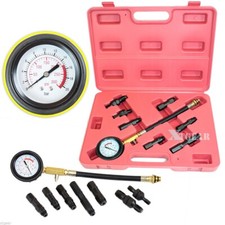7pc Auto Engine Compression Tester W 300psi Gauge Kit Adaptive