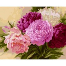 Paint By Numbers Adults kids Flowers Bouquet DIY Painting Kit 40x50CM Canvas