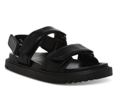 Madden Girl Amore Footbed Sandals Black Size