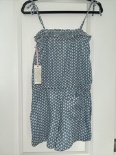 Vineyard Vine Girls Lg Romper With Tags, Gustavia Block Print L, Originally 65.