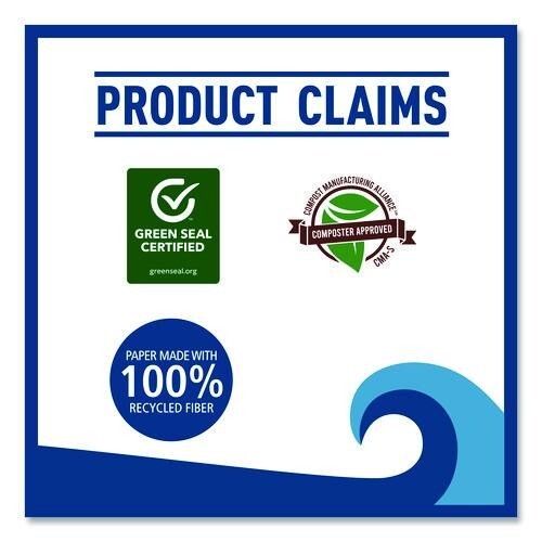 Boardwalk 6272 Kitchen Roll Towel, 2-Ply, 11 x 9, White, 85 Sheets/Roll, 30/CT