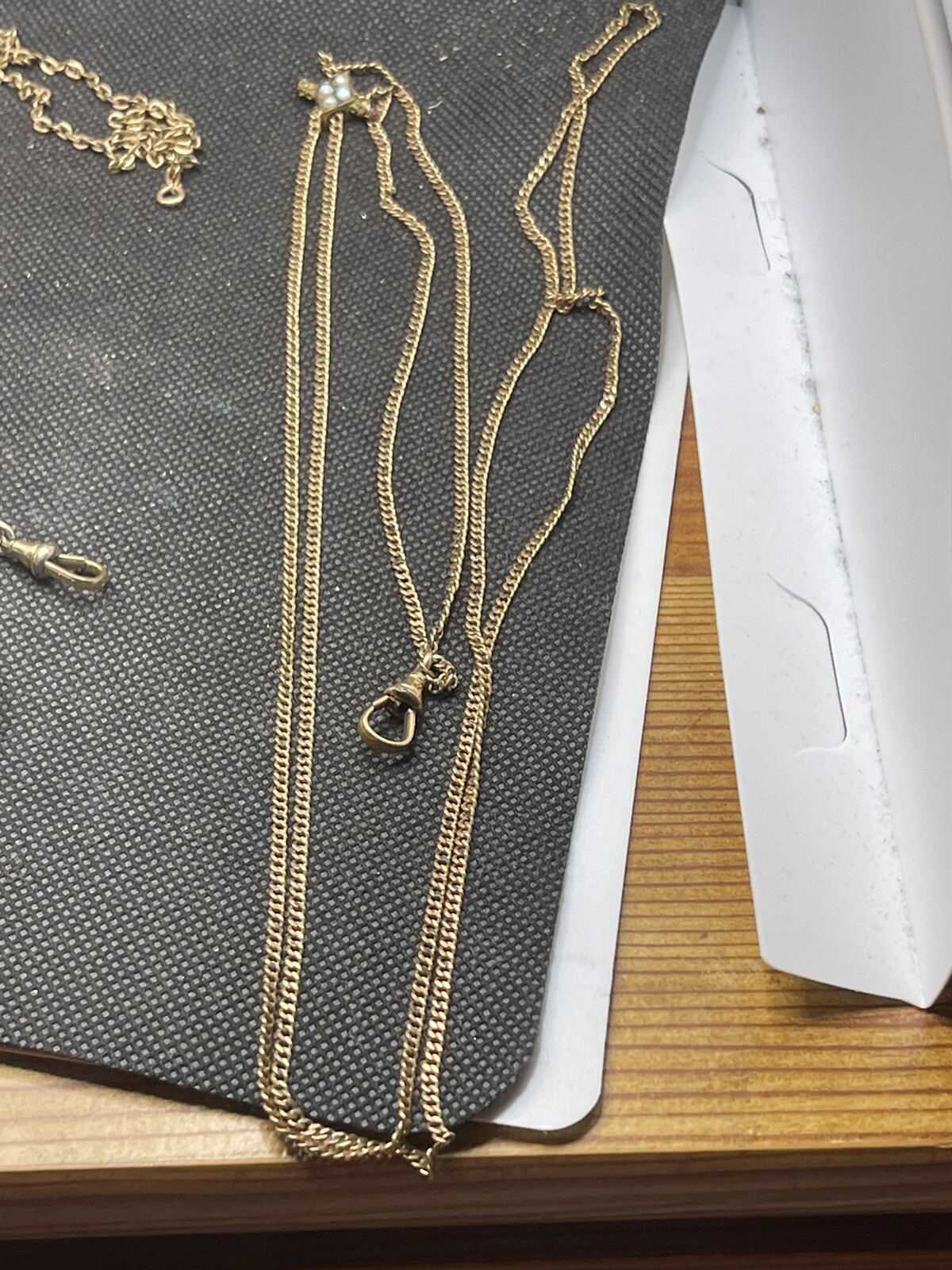 Antique Victorian gold filled opal ruby pocket wa… - image 1