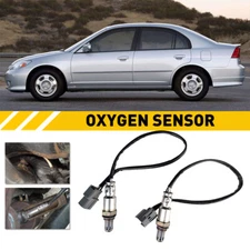 2pcs For 2001-05 Honda Civic 1.7L Oxygen Sensor O2 Upstream Downstream 234-4727