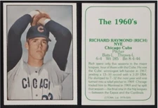 RICH NYE - TCMA "THE 1960's"  # 281 - NM/MT+ - CHICAGO CUBS PITCHER