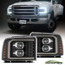 For 05-07 Ford Super Duty/Excursion PRO-Series LED Projector Headlights Black