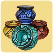 Marokkanischer Sturmaschenbecher Aschenbecher Keramik Windascher Ascher klein