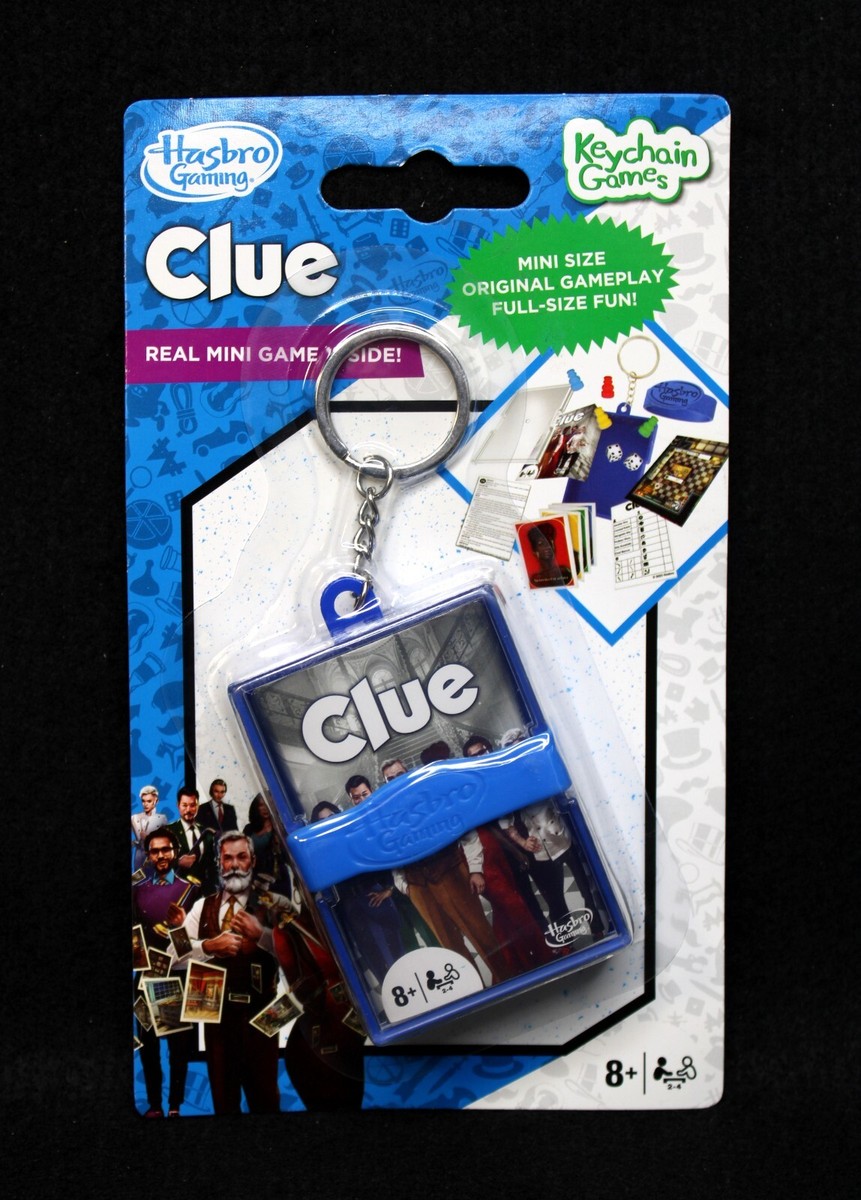 Clue Hasbro Keychain Games Upcycled Classic Clue Game Metal Or