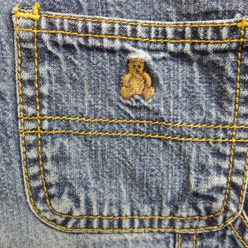 Vintage Baby Gap Blue Denim Overalls 12-18 Months 2003 Fully Lined Snaps - Picture 14 of 22