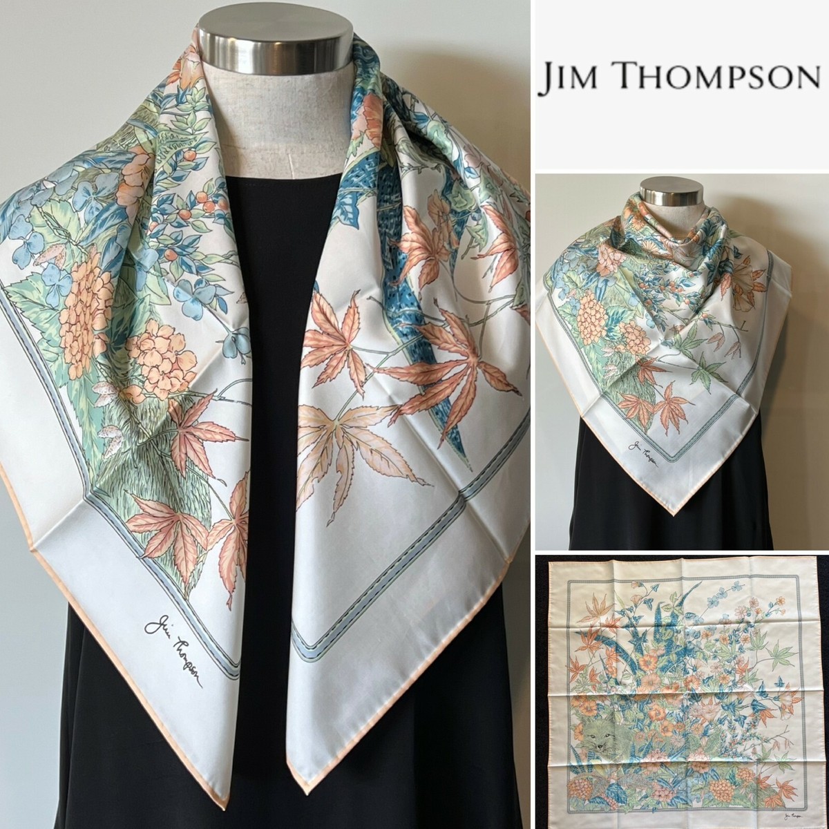 JIM THOMPSONシルクグラデーションスカーフ200×61 JIM THOMPSONシルクグラデーションスカーフ200×61 JIM THOMPSONシルク