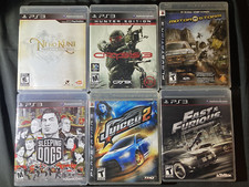 6 PS3 Games Fast & Furious Crysis 3 Ni No Kuni Sleeping Dogs Juiced 2 Motor Stom