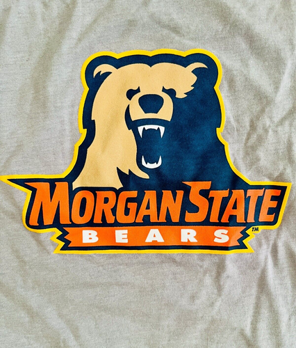 Morgan State University Bears T Shirt HBCU Mens Adult XL Colosseum Gray NWT READ - Picture 3 of 8