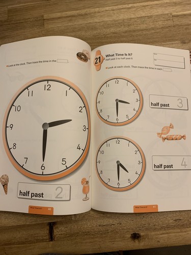 My Book of Easy Telling Time Learning About Hours and Half-hours Workbook 4-6 - Bild 2 von 4