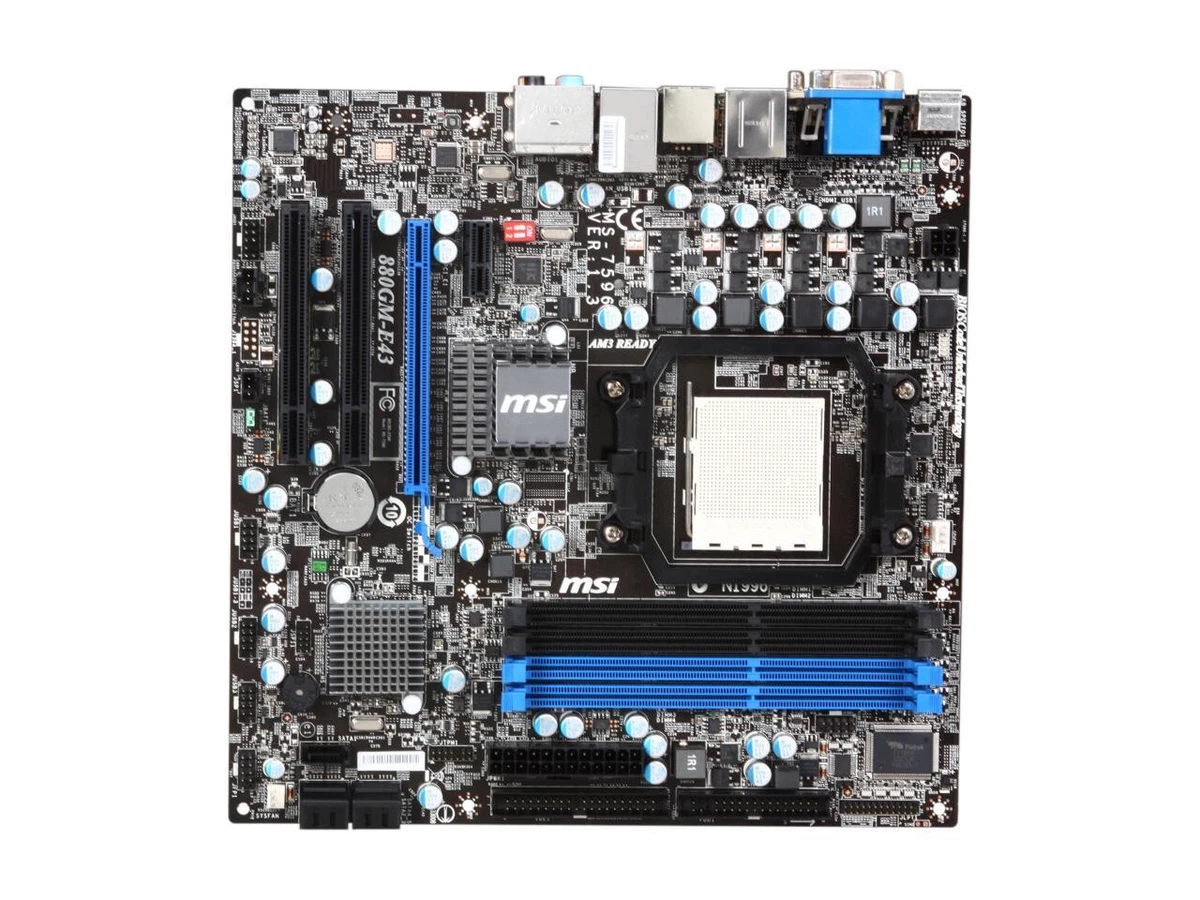 MSI CSM-Q87M-E43 Scheda Madre MicroATX Con CPU Intel LGA1150, HDMI, Recuperata
