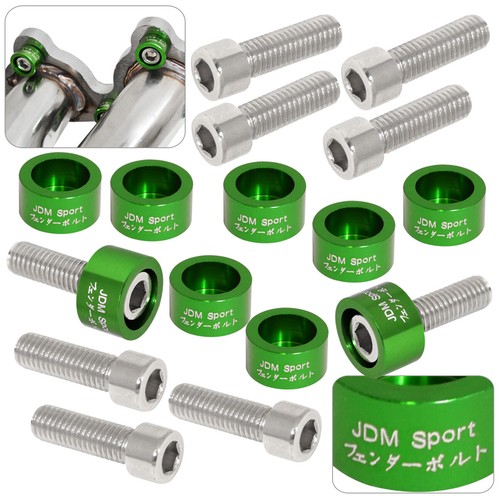 For Honda B-Series Acura Cam Cap/Cup/Header/M8 Fender/Valve Washers+Bolt Green - Picture 4 of 6