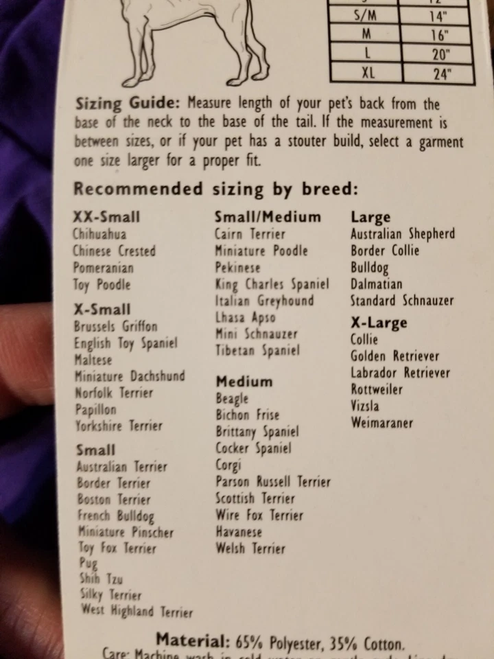 Halloween Dog Costume Glow in the Dark Navy Blue Small - Image 3 of 4