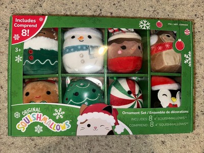 NIB Squishmallows 4'' 2023 Holiday Ornament Set Of 8 Pieces Costco Exclusive!