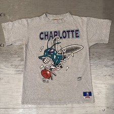 Vintage 90s NBA Nutmeg Charlotte Hornets Breakthrough Youth Shirt Sz Medium