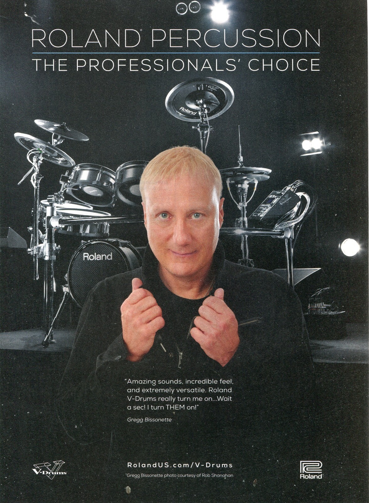 2014 Print Ad of Roland VDrums Electronic Kit w Gregg eBay